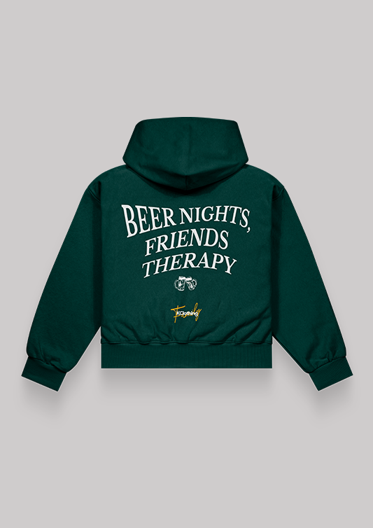 Friends Therapy Forest Oversized Hoodie – Midnight Therapy Series