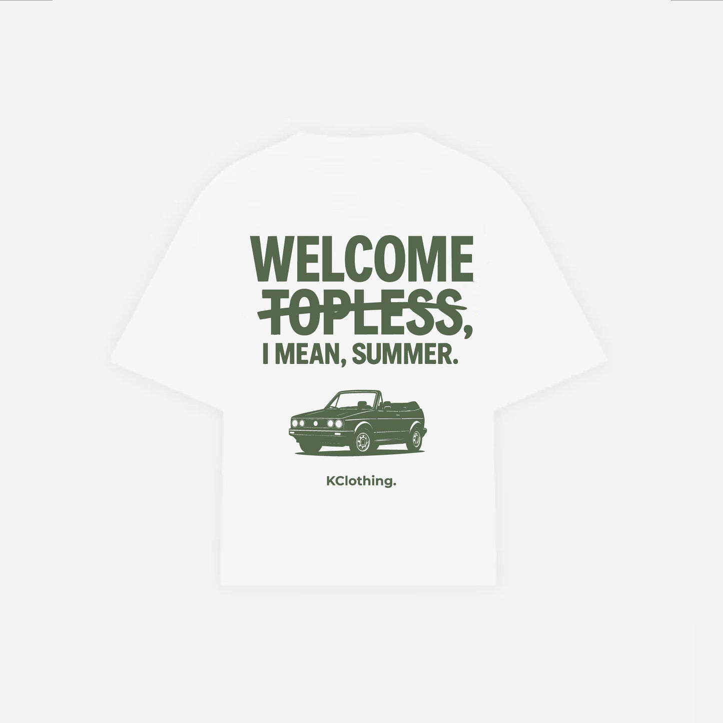 Topless Drive Crop Tee – Welcome Summer