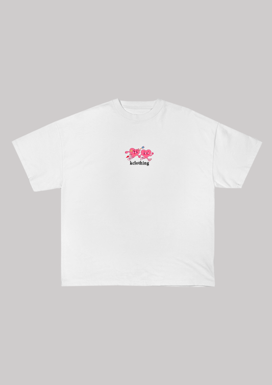 Lovers Oversized Tee – White | Sun-Kissed Vibes