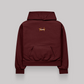 Friends Therapy Burgundy Oversized Hoodie – Midnight Therapy Series