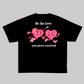 Lovers Oversized Tee – Black | Sun-Kissed Vibes