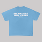 Naked Sky Blue Oversized Tee – Sun-Kissed Vibes
