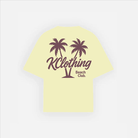 Palmeras Oversized Yellow Tee – Welcome Summer